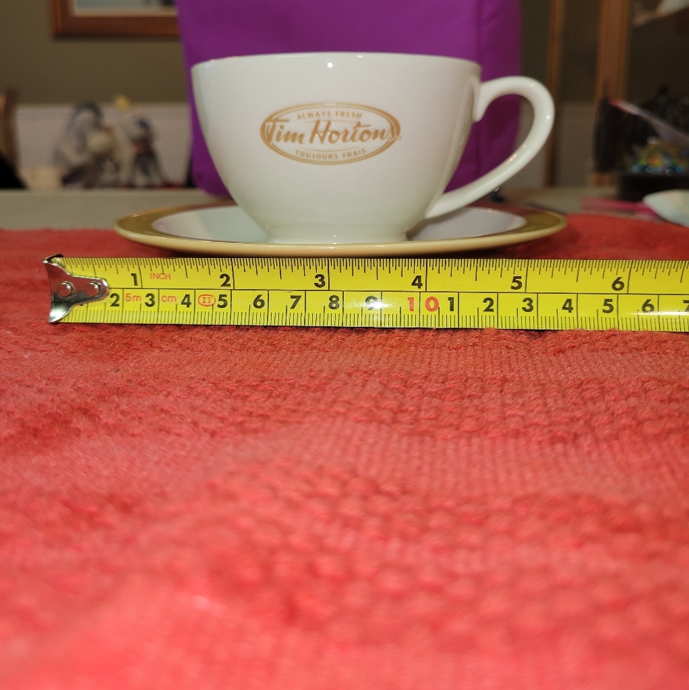 Vintage Tim Hortons tea cup and saucer.